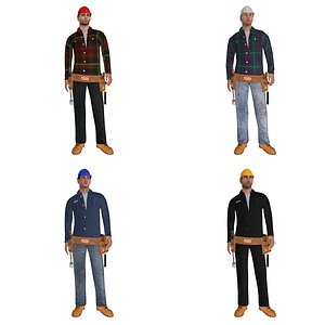 Workers LOD2 PACK Rigged