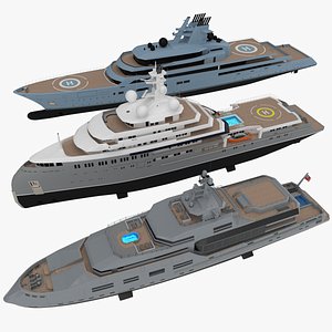 Lurssen Superyacht Collection 2024 3D