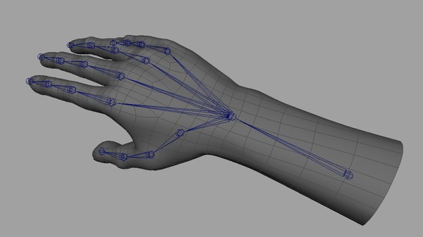 realistic rigged hand 3d fbx