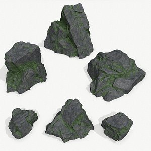 cliff rocks 3D model