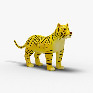 3D Tiger Cartoon model