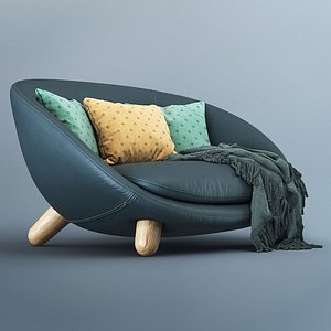 3D moooi love sofa