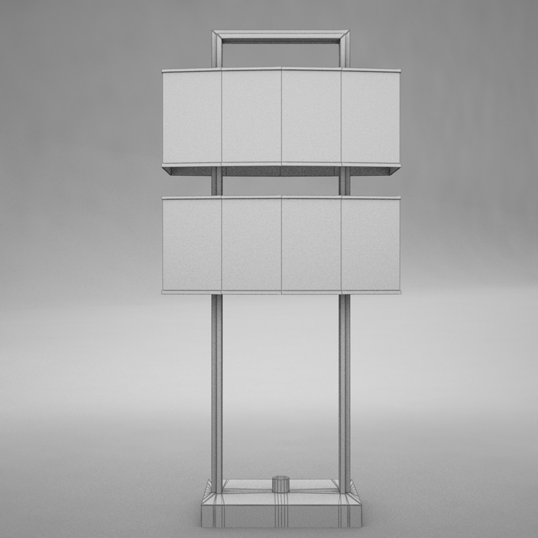 3d Lamp Scene Model