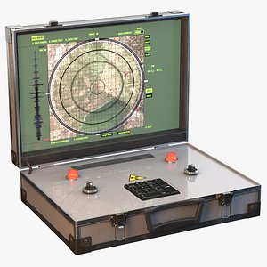 Nuclear suitcase PBR 3D model