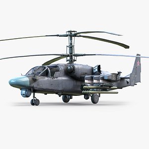 Ka-52 Helicopter Low-Poly