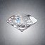 3D diamond emerald pear model