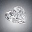 3D diamond emerald pear model