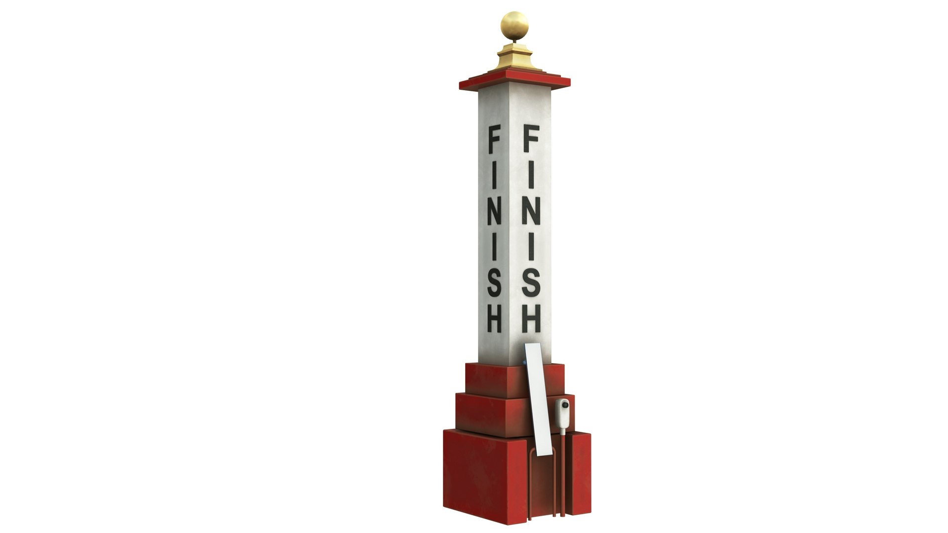 Horse Racing Track Finish Line Tower - TurboSquid 2268527