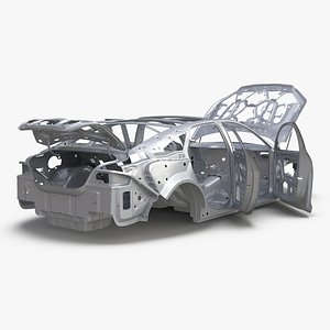 Car Frame 6 Rigged 3D Model