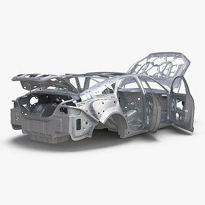 Car Frame 6 Rigged 3D Model