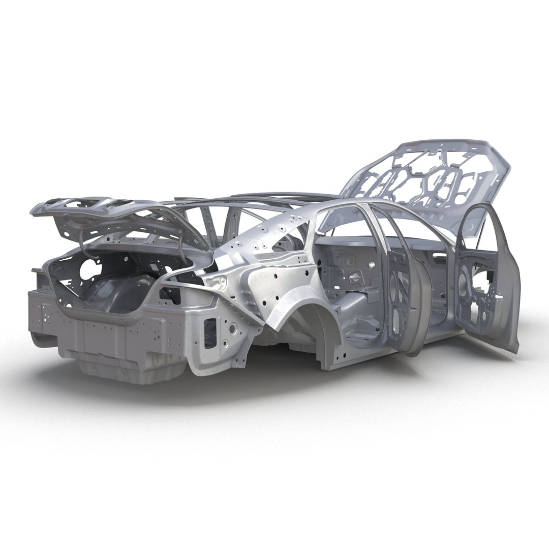 Car Frame 6 Rigged 3D Model 3D model preview