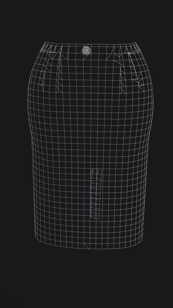 3D Marvelous Designer H-line Skirt Model - TurboSquid 1630450