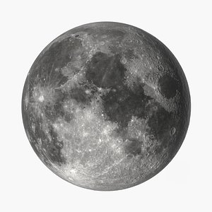 3D realistic moon model