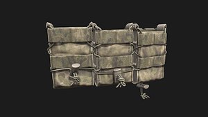3D MP-117 Tako AK pouches model