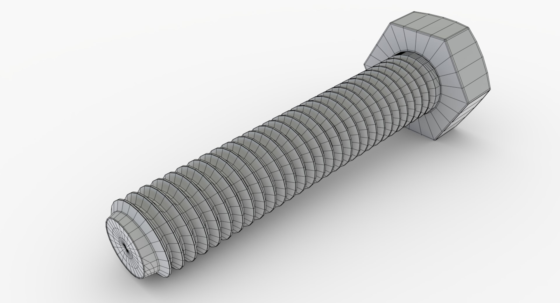 Hex Bolt M6x30 3D Model - TurboSquid 1393280