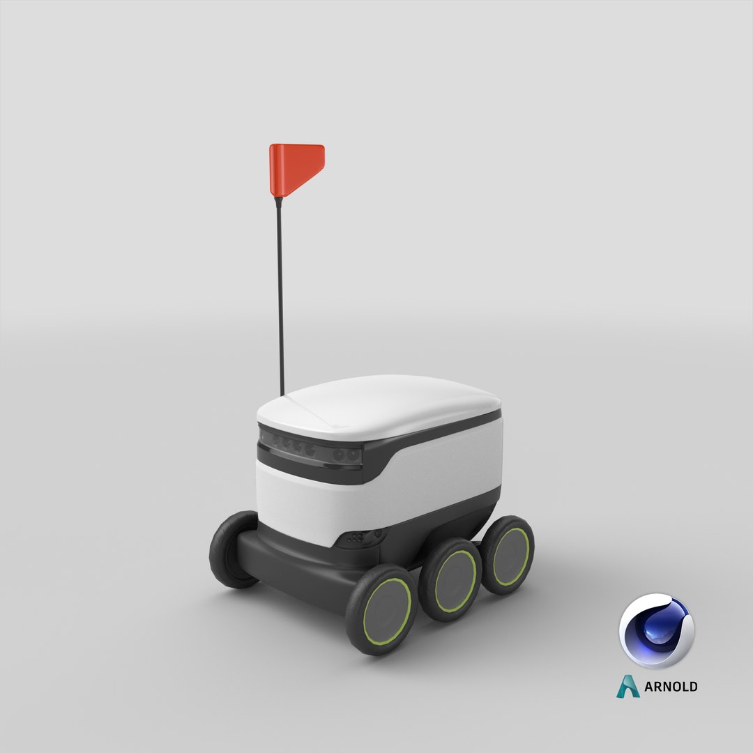 Delivery robot bot model - TurboSquid 1601787