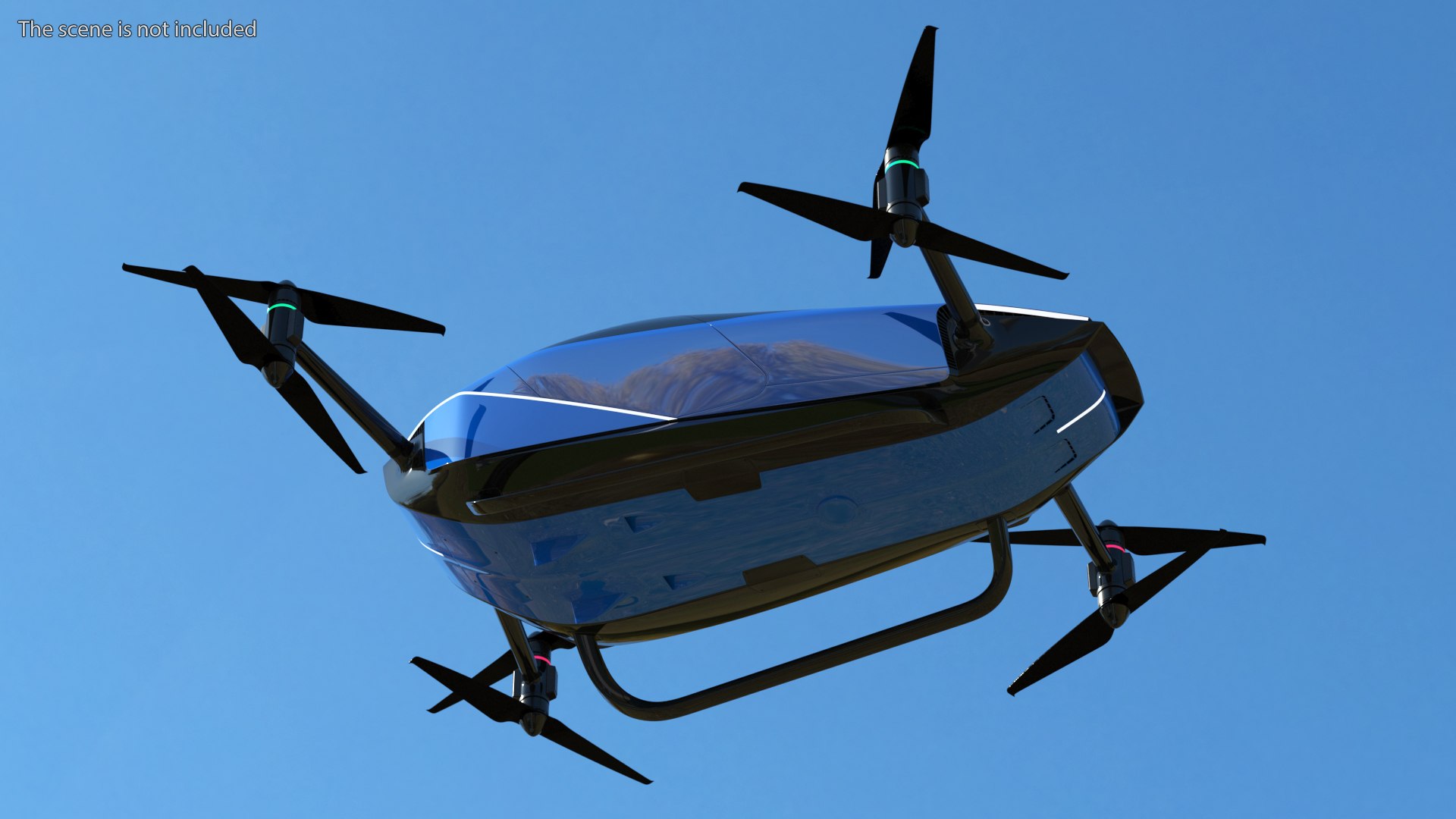 3D Electric Flying Car for Two Seats TurboSquid 2003779