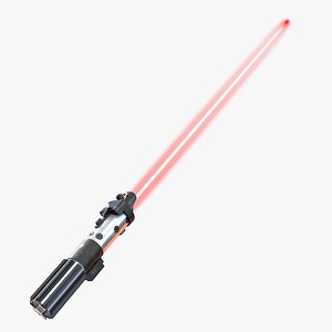 Star Wars Lord Darth Vader Lightsaber Used 3D Model