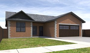 3D model home house exterior