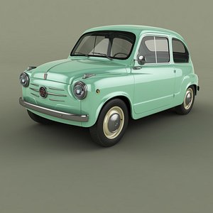 3D 1956 fiat 600