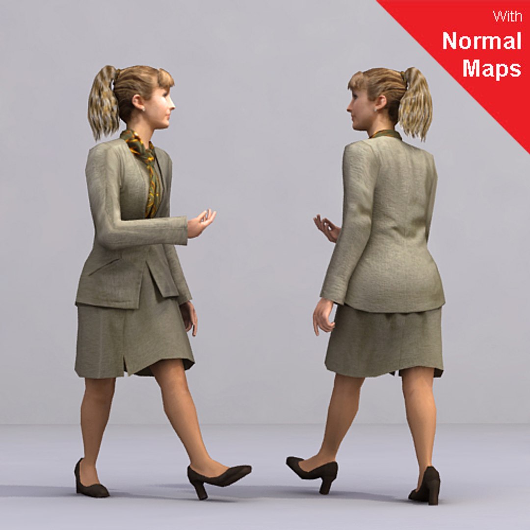 3d model axyz 2 human characters