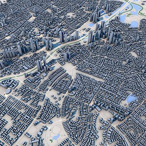 3D Tel Aviv-Yafo City Israel model