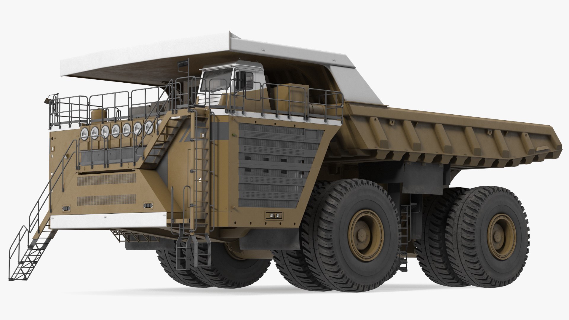 Haul Truck Clean Rigged 3D model preview