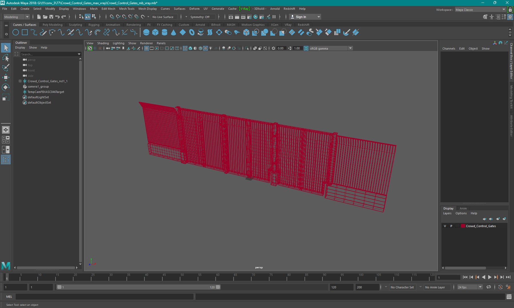3D Model Crowd Control Gates - TurboSquid 2328334