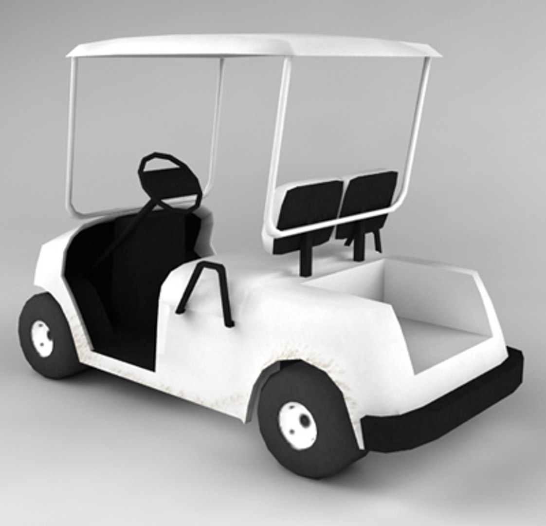Golf Cart Polygons 3ds