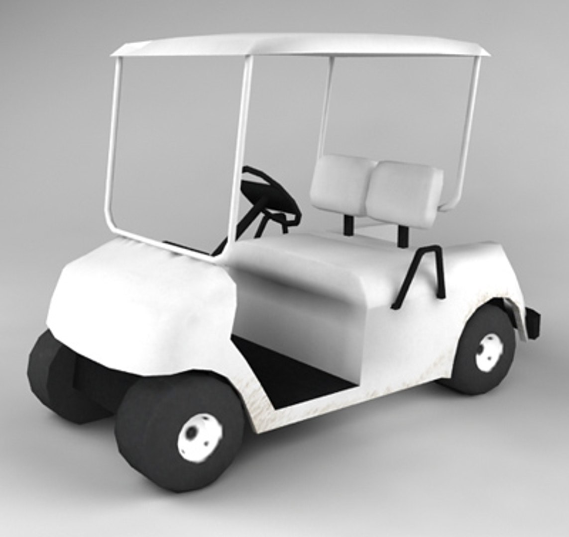 Golf Cart Polygons 3ds