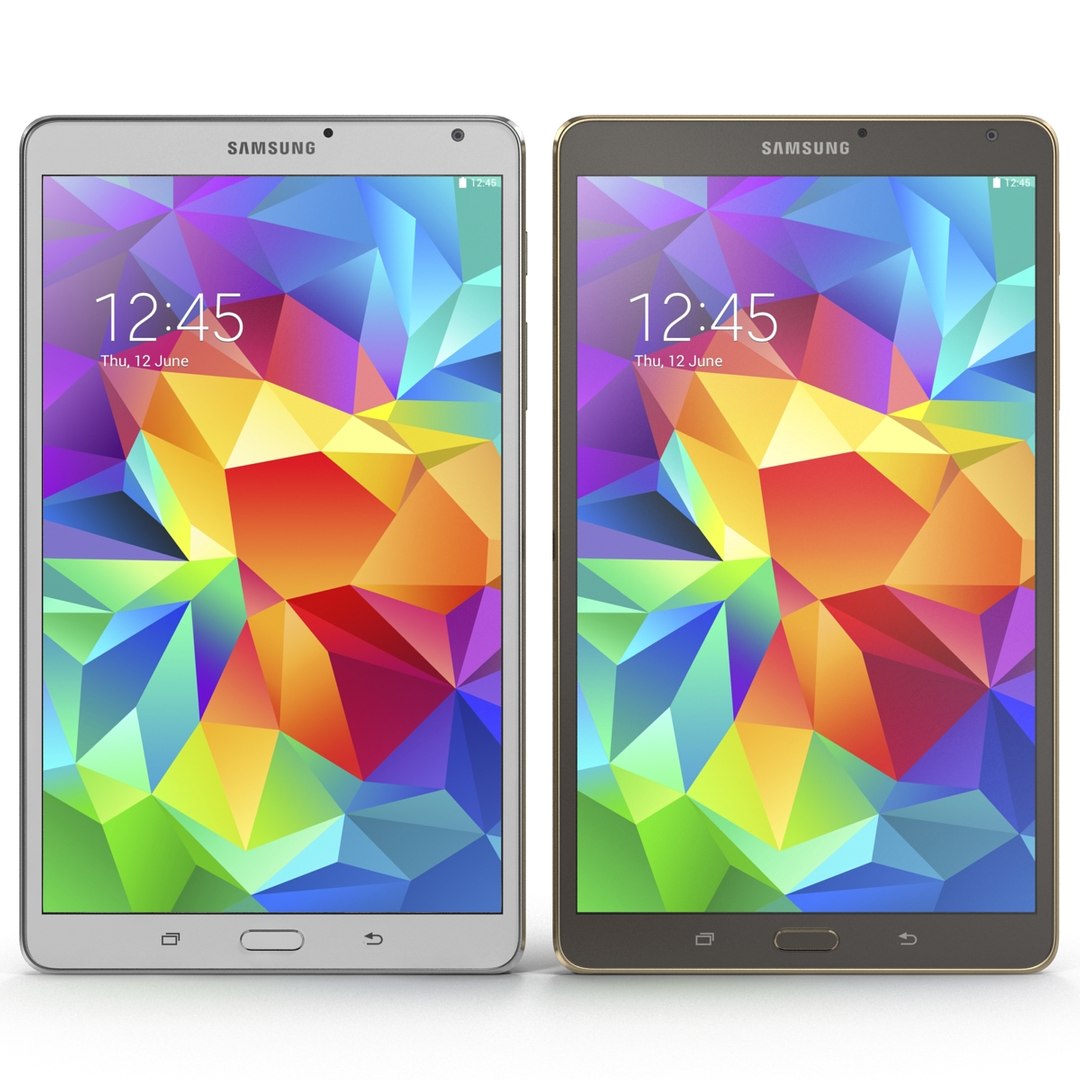 3d model of samsung galaxy tab s https://p.turbosquid.com/ts-thumb/XP/KN8M1K/dB81LiNS/samsunggalaxytabs84set3dmodels01/jpg/1441627673/1920x1080/fit_q87/ca474651e2c892f342b6213fce26cff01e017a9f/samsunggalaxytabs84set3dmodels01.jpg