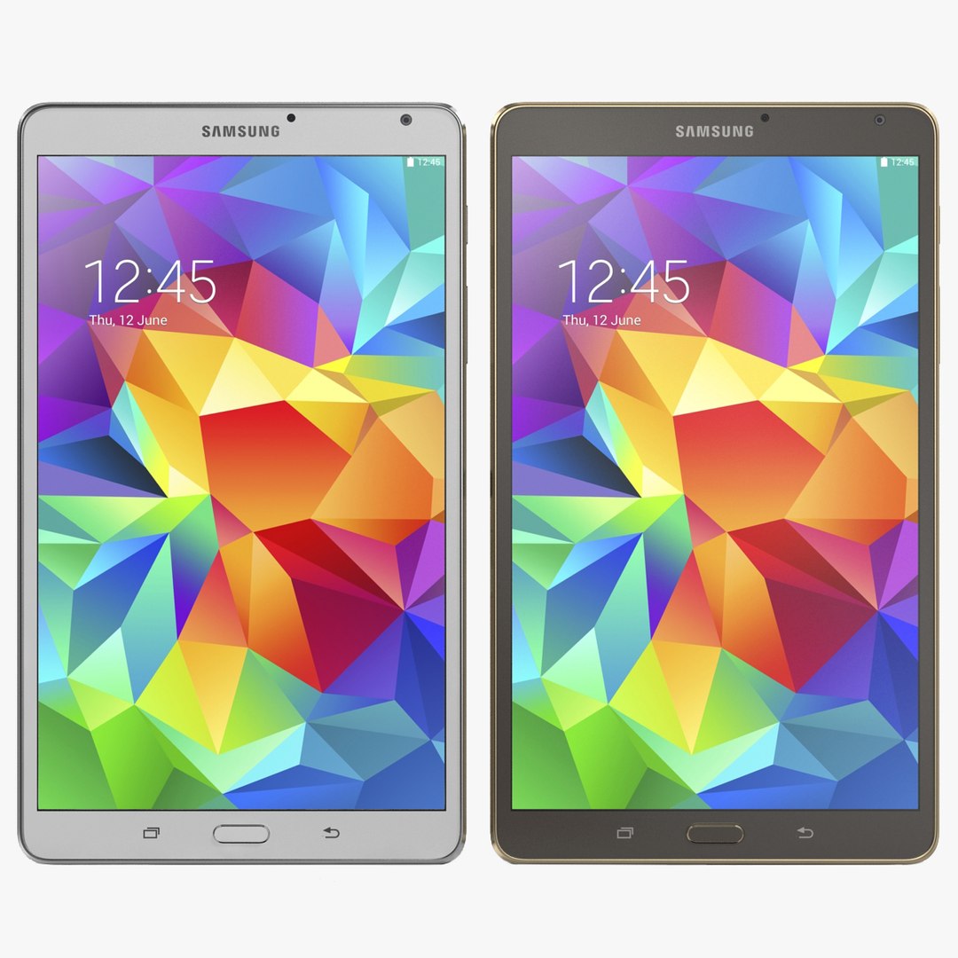 Samsung Galaxy Tab S 8.4 3D Models Set 3D model preview