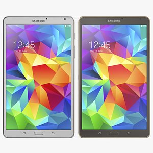 Samsung Galaxy Tab S 8.4 3D Models Set