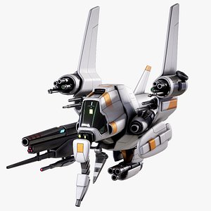 drone sci-fi fighter 3D model