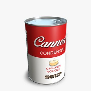 3d canned soup