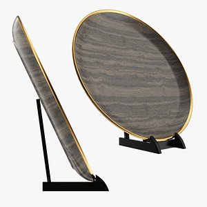 3D Small countertop adjustable easel with plate model