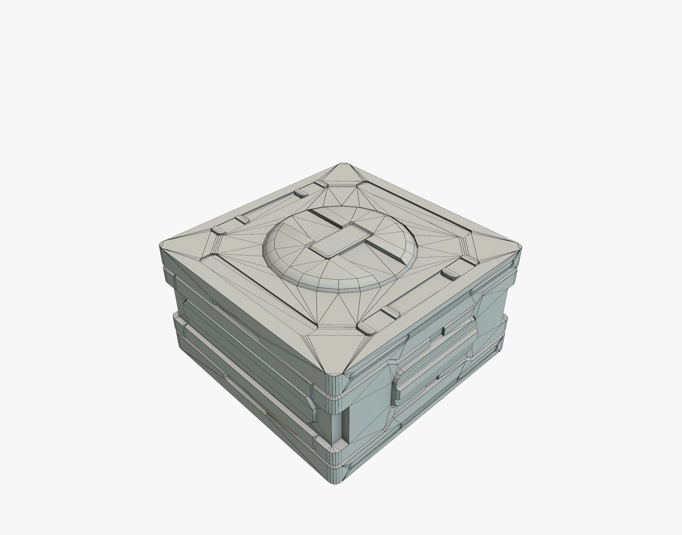 sci fi box 3d model