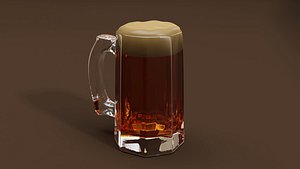 drink glass - brown 3D model