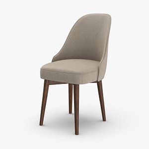 3D mid-century-modern-office-chair model