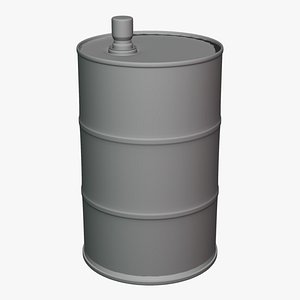 Oil Can - Geometry Only No Textures No Materials 3D model
