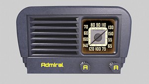 3D Retro Radio Admiral