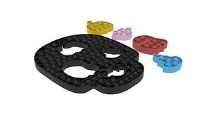 Halloween Puzzle Pop It Fidget Toy 3D model