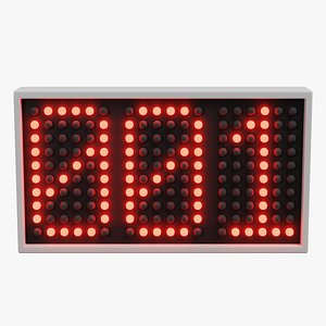 3D Number Box model