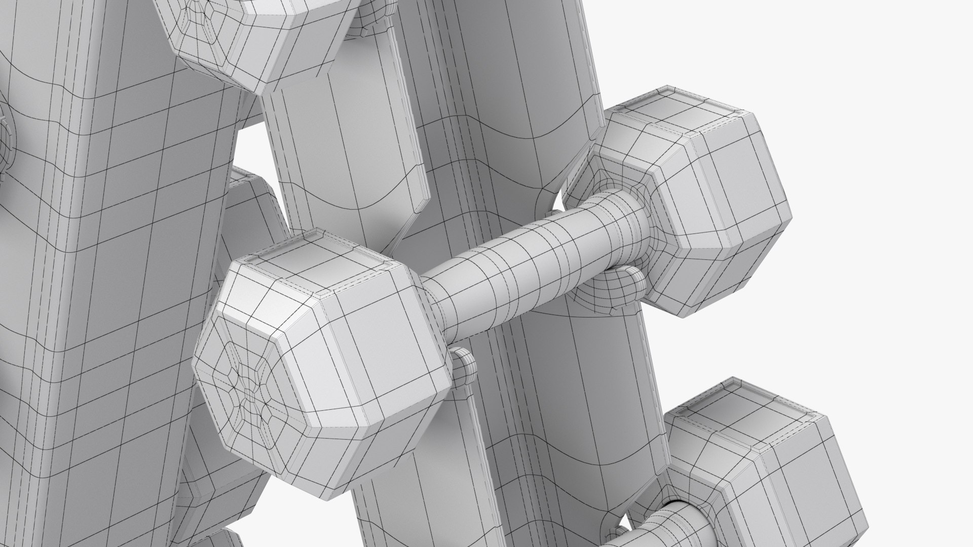Dumbbell Rack 3D Model - TurboSquid 1716507