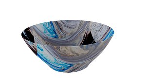 3D Bowl in Gray nd Blue color model