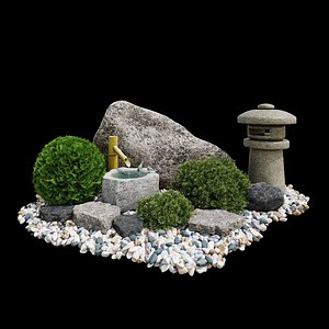 Rock garden Tsukubai