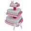 Heart Shaped Wedding Cake 3D Model Pink Roses Tiered Design with Bow Decoration 3D model