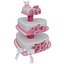 Heart Shaped Wedding Cake 3D Model Pink Roses Tiered Design with Bow Decoration 3D model