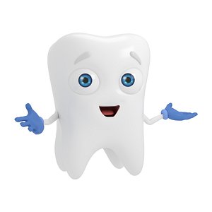 Cartoon Tooth Dentist RIGGED