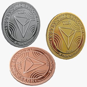 3D Tron Coins Bundle model